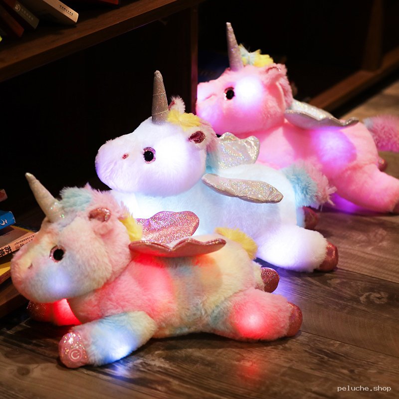 Peluche Licorne Lumineuse | Douce, Magique & Arc-en-ciel