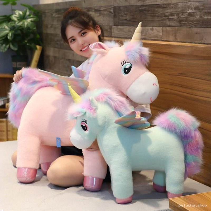 Adoptez une Peluche Licorne Ailée Arc-en-ciel, Douceur Garantie