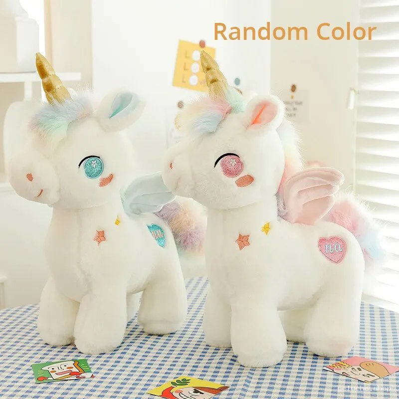 Peluche Licorne Arc-en-ciel Mignonne - Douce et Magique