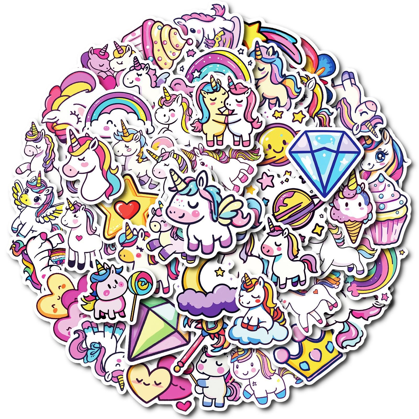 Autocollants Licorne Magiques | Stickers Colorés pour Enfants