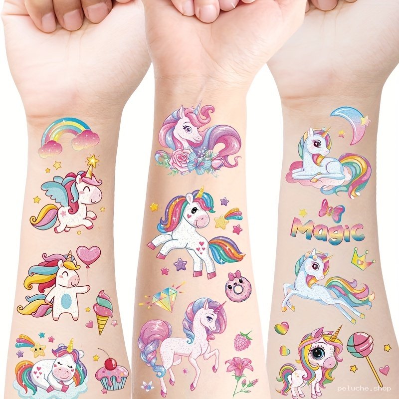 Tatouages Temporaires Licorne pour Enfants - Magie et Rêves