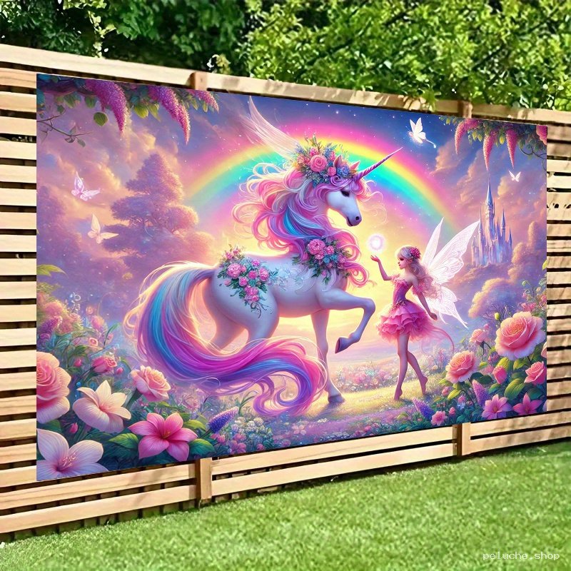 Décoration Licorne Arc-en-ciel & Fée Magique | Jardin Enchanté
