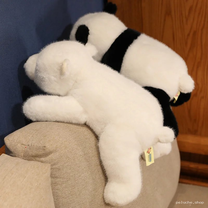 Peluche Ours Polaire & Panda Douce - Compagnons Câlins