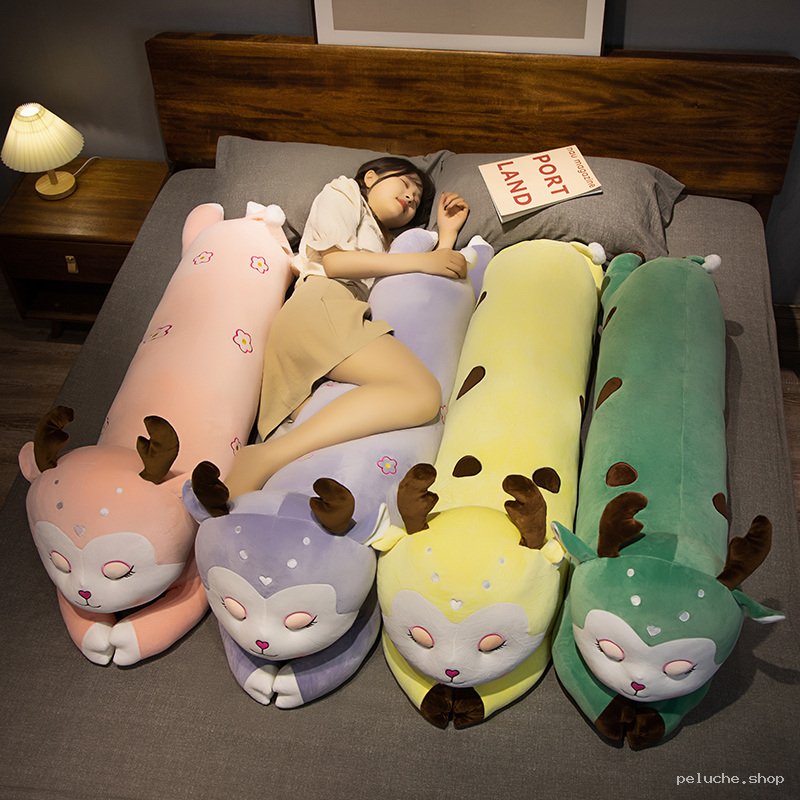 Peluche Cerf Doudou Longue | Coussin Corps Apaisant