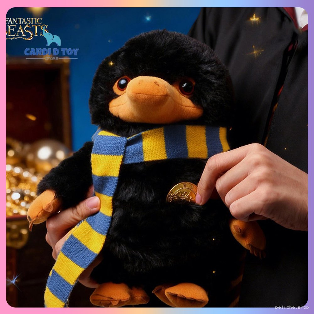Peluche Niffleur Les Animaux Fantastiques avec écharpe