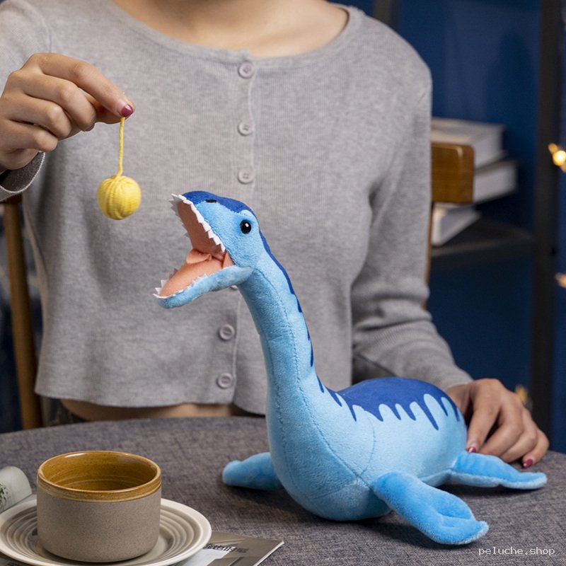 Peluche Dinosaure Bleu Mignon - Jouet Doux Enfant et Bébé