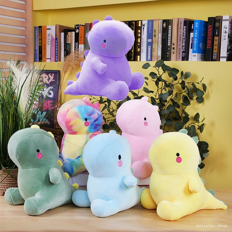 Dinosaures en Peluche Mignons - Douceur et Couleurs Pastel
