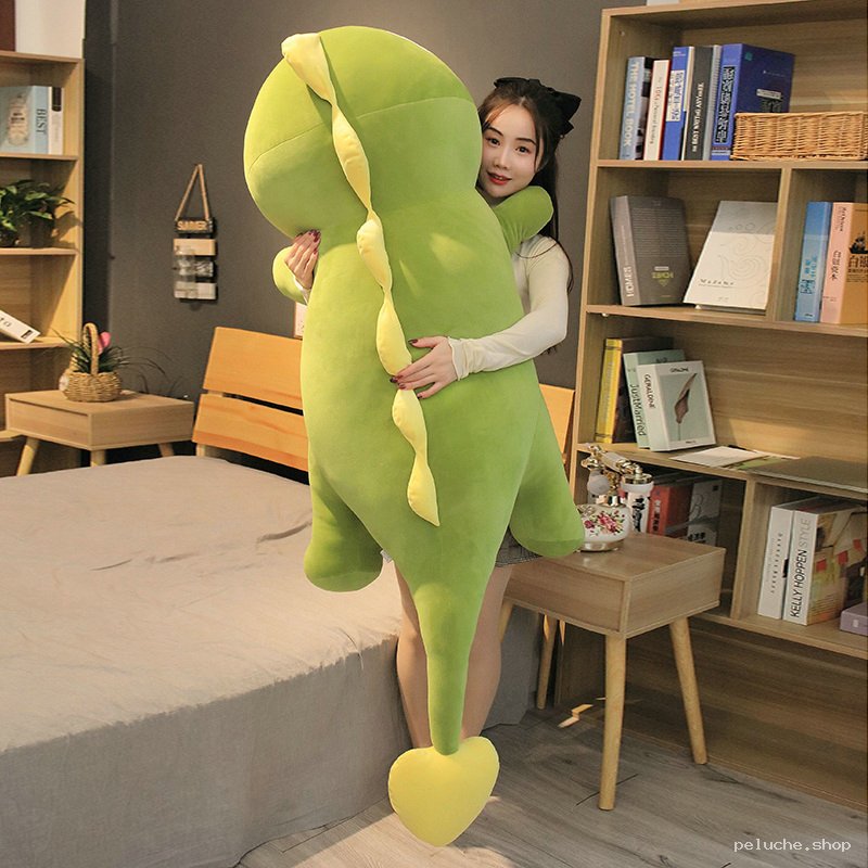Peluche Dinosaure Géante Verte - Douce et Mignonne pour Câlins