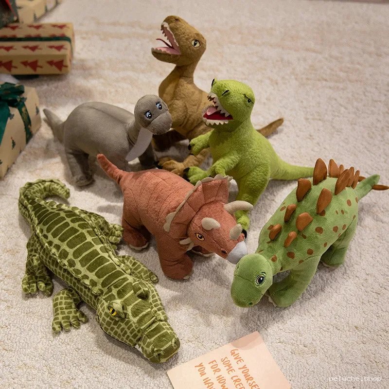 Collection de Peluches Dinosaures & Crocodile Douces
