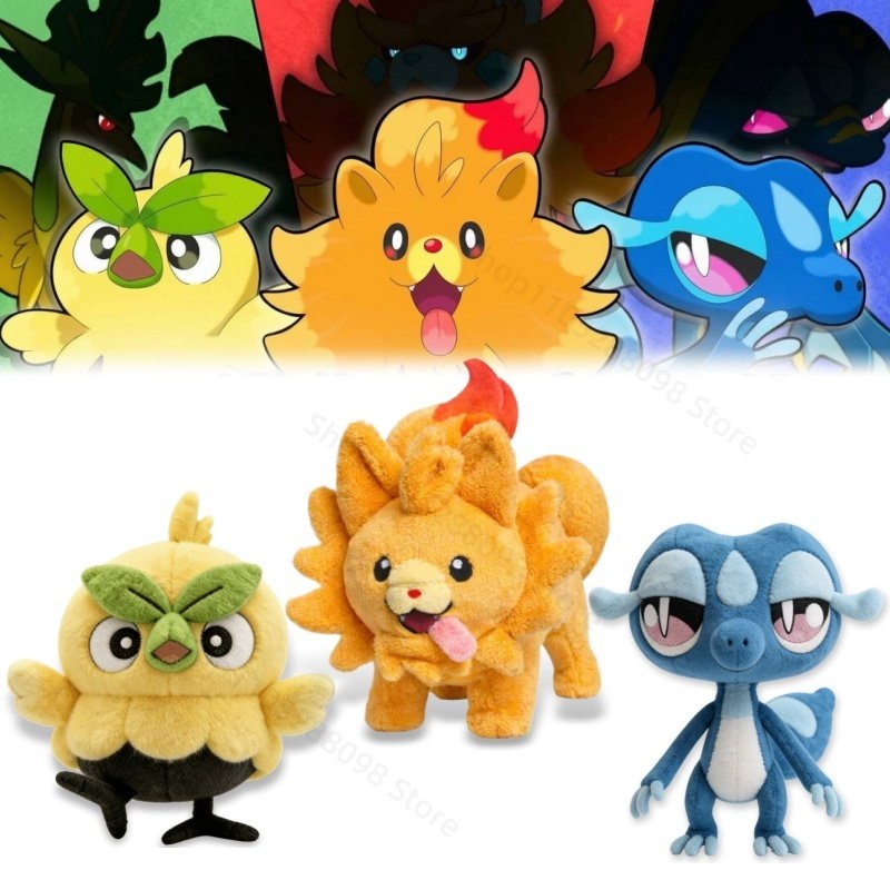 Peluches Mignonnes Inspirées Pokémon Paldea - Collection Unique