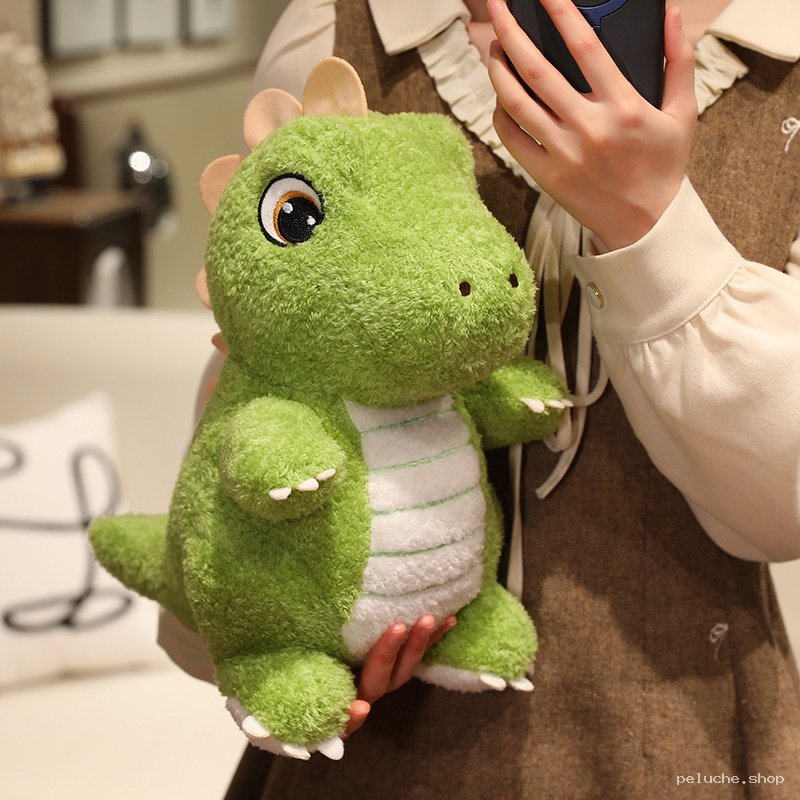 Peluche Dinosaure Vert Adorable - Doux & Câlin pour Enfants