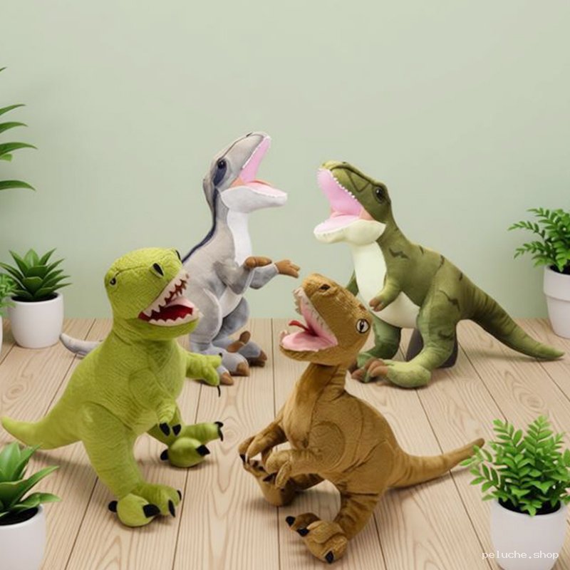 Peluches Dinosaures Réalistes - Jouets Doux pour Enfants