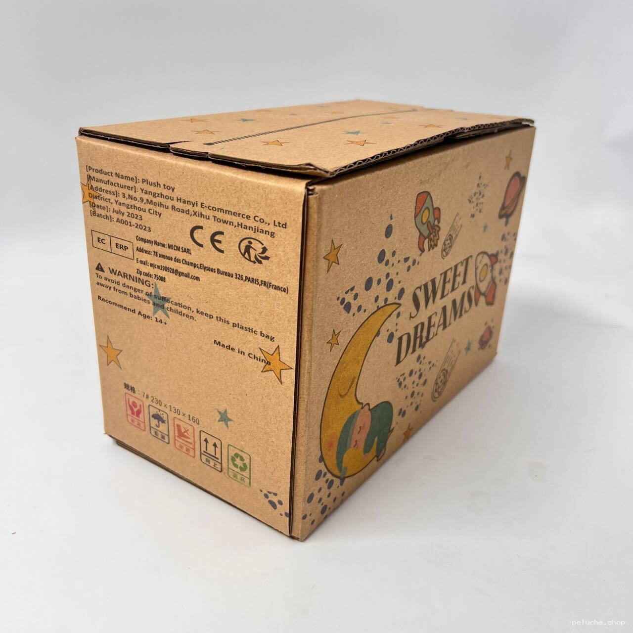 Peluche "Sweet Dreams" | Jouet doux avec packaging onirique