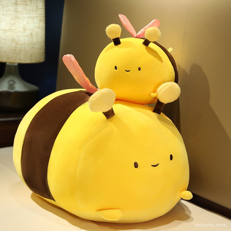 Peluche Abeille Géante et Mini - Douceur Mignonne pour Enfants