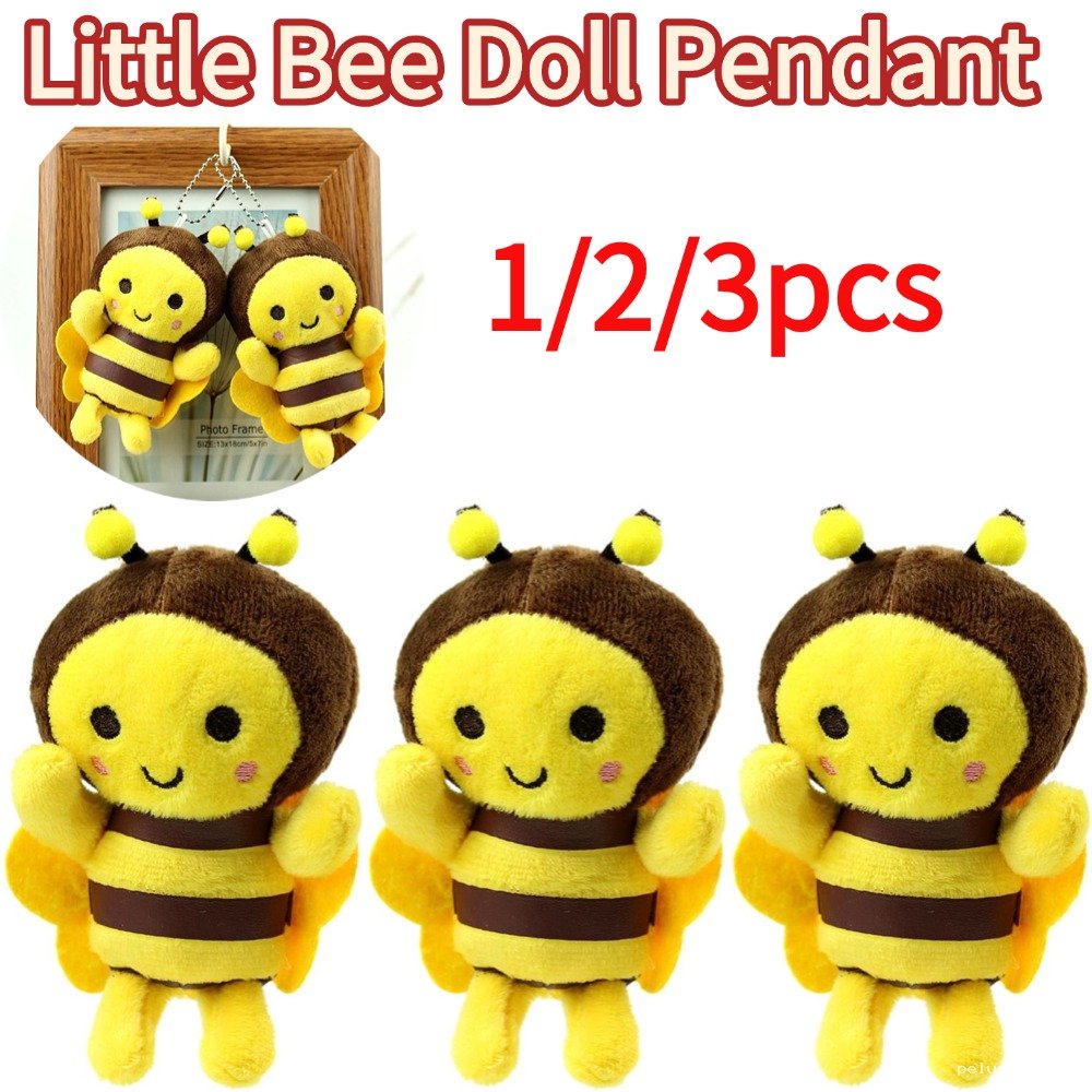 Pendentif Peluche Abeille Mignonne - Porte-clés Déco Douce