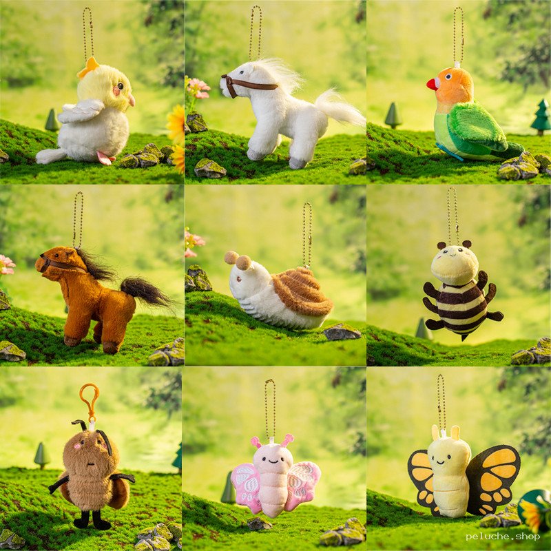 Porte-clés Peluches Mini Animaux Mignons – Collection Variée