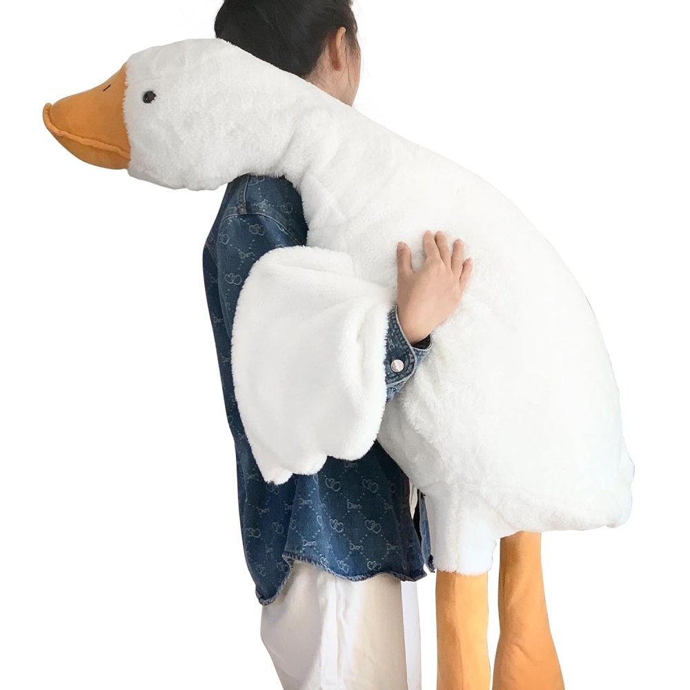 Peluche Oie Géante Blanche - Douceur et Confort Maxi