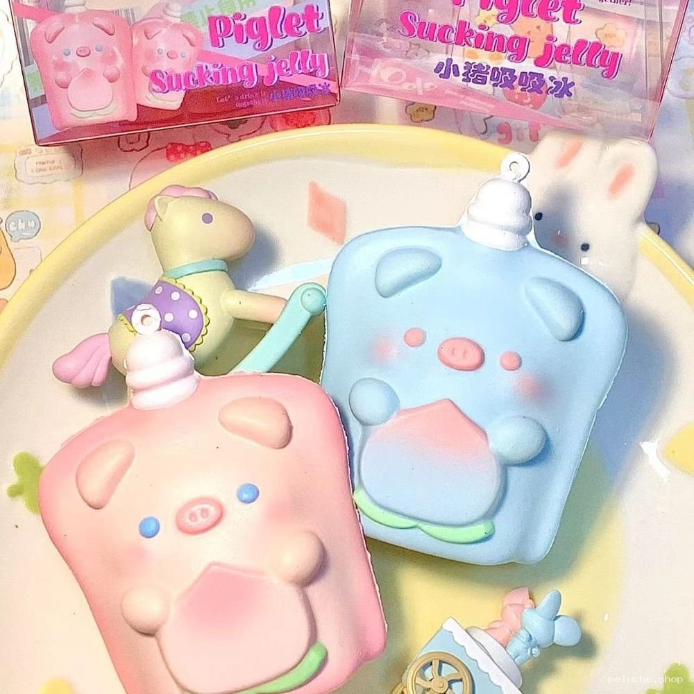Squishy Cochon Mignon - Piglet Sucking Jelly Doux Kawaii