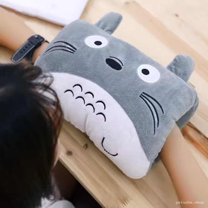 Peluche Totoro Coussin Chauffe-Mains Doux et Confortable