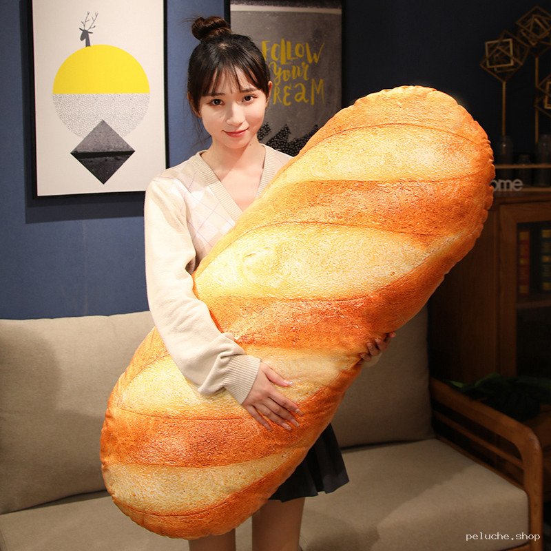Peluche Baguette Géante Douce et Amusante - Coussin Original