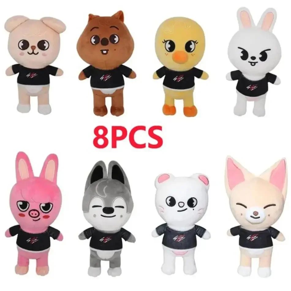 Pack 8 Peluches SKZOO Stray Kids – Collection Complète Douce