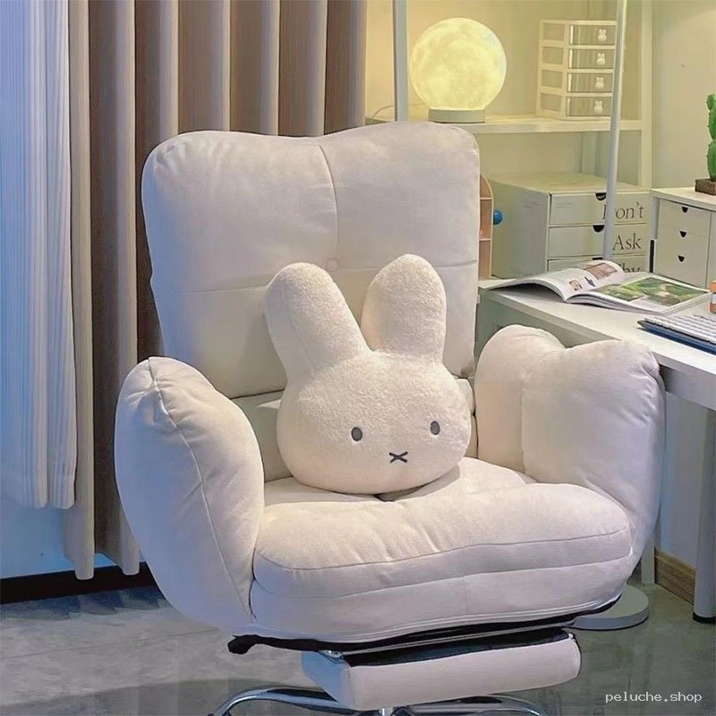 Fauteuil de Bureau Moelleux Blanc Cassé - Confort Ergonomique