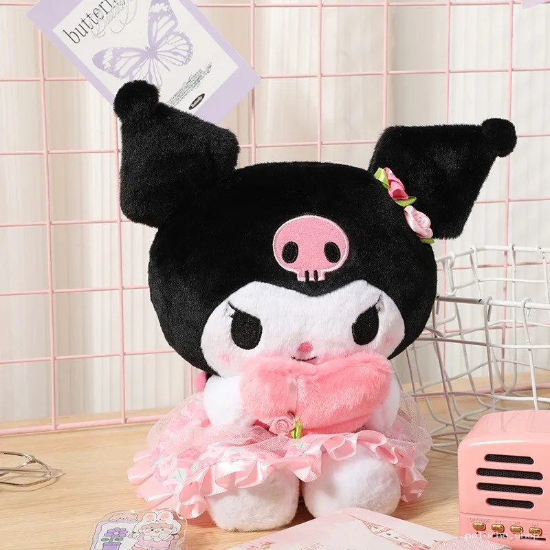 Peluche Kuromi Rose | Sanrio Peluche Mignonne et Douce