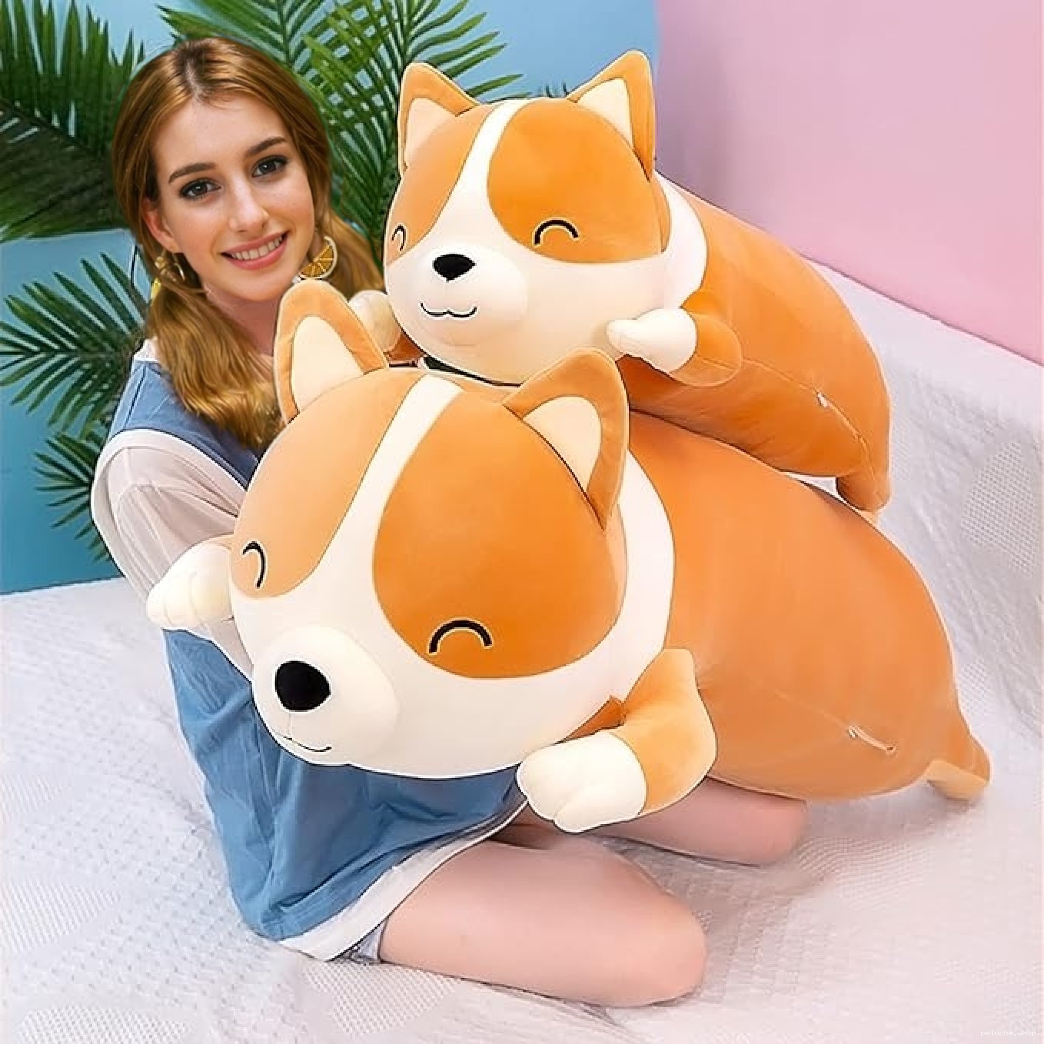 Peluche Corgi Mignonne et Douce | Cadeau Idéal & Déco