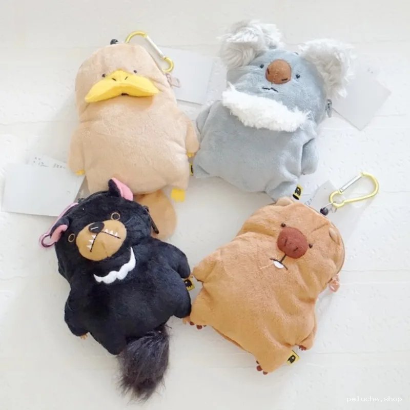 Mini-sacs peluche animaux Australie | Koala, Wombat, Ornithorynque