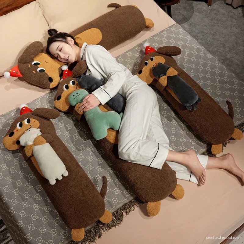 Coussin Peluche Chien Saucisse Géant Doux | Confort Optimal