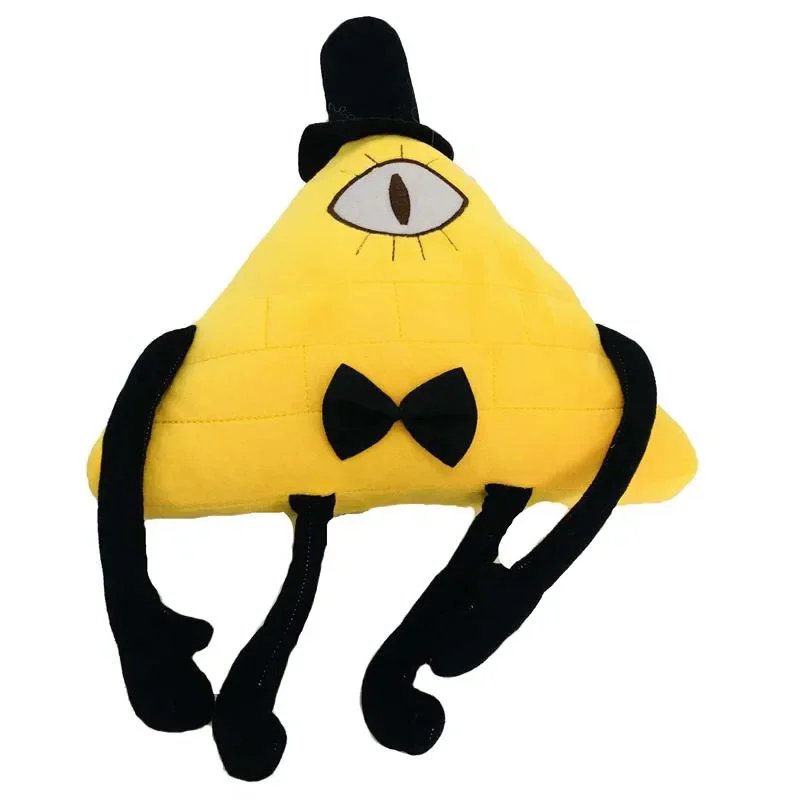 Peluche Bill Cipher Gravity Falls - Jaune Triangle Doux