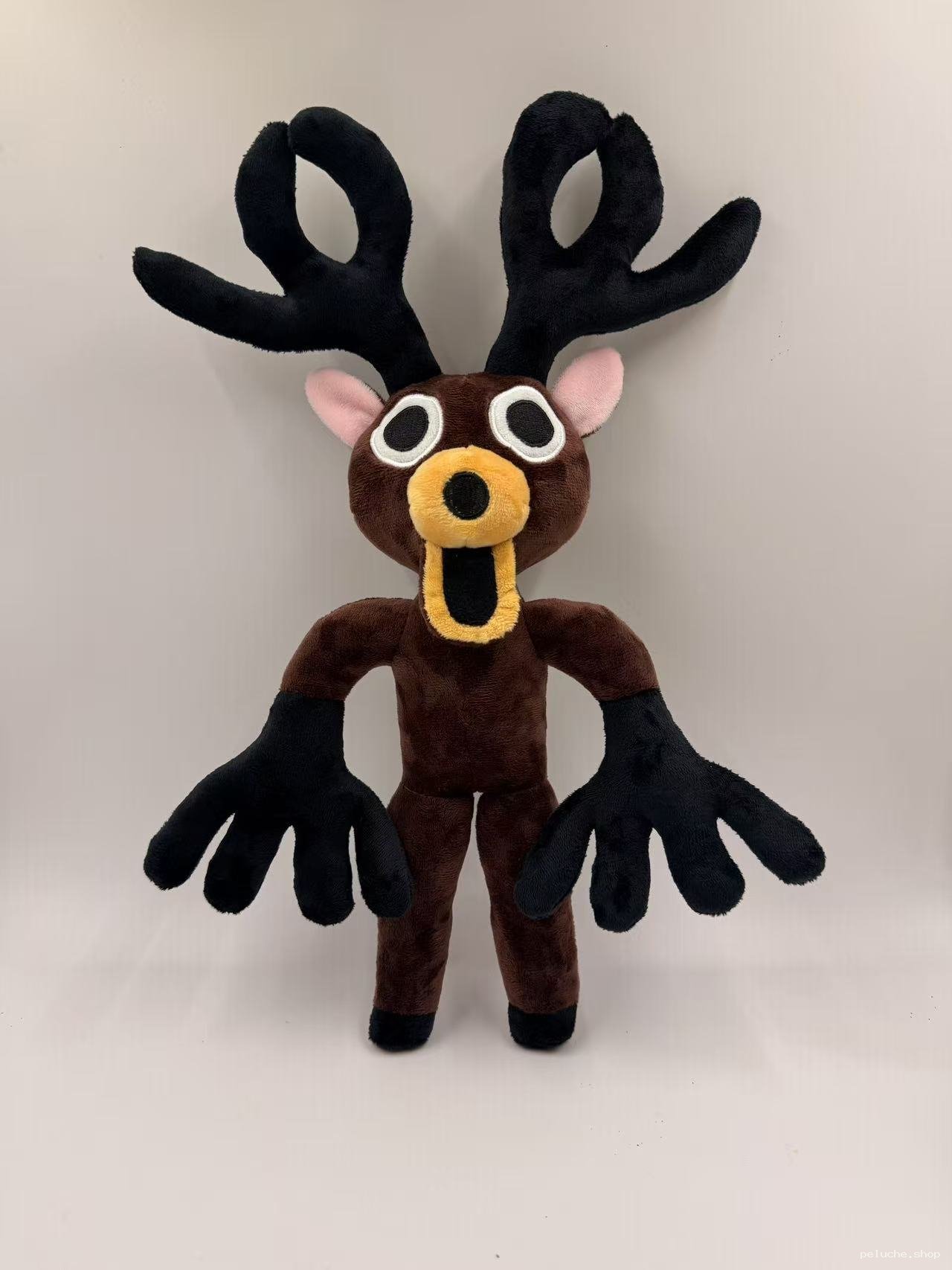 Peluche Cerf Marron Effrayant | Doudou Unique & Amusant