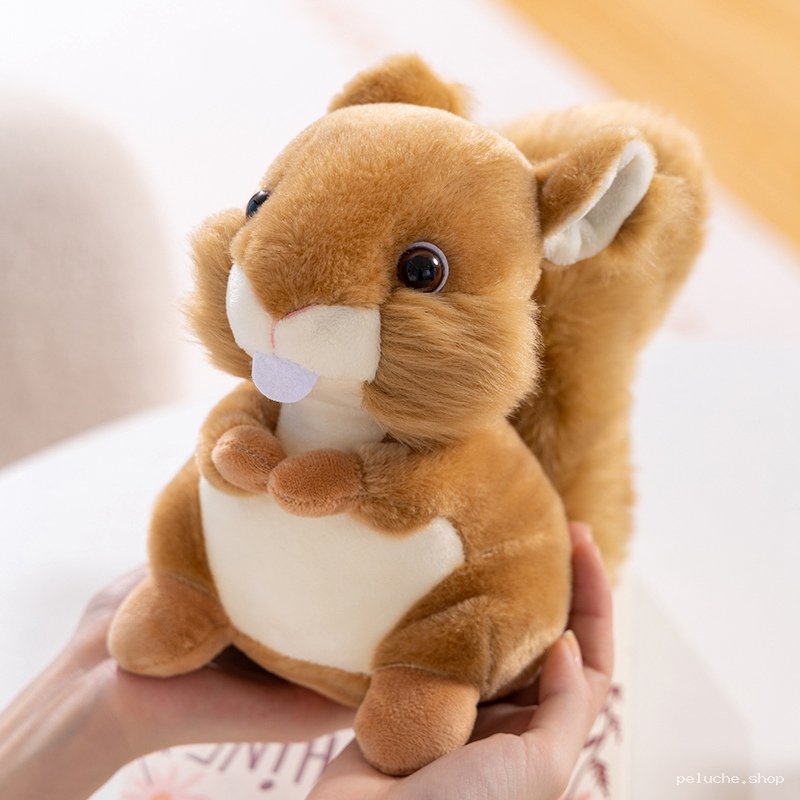 Peluche Écureuil Mignon et Doux - Jouet Adorable pour Enfants