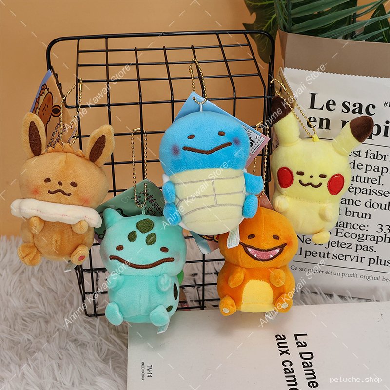 Porte-clés Pokémon Peluche Kawaii - Evoli, Pikachu, Starter