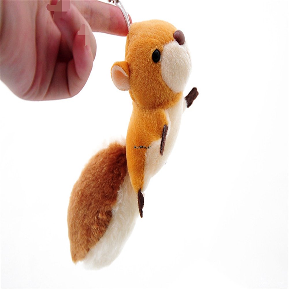 Porte-clés Écureuil en Peluche Mignon et Doux - Accessoire