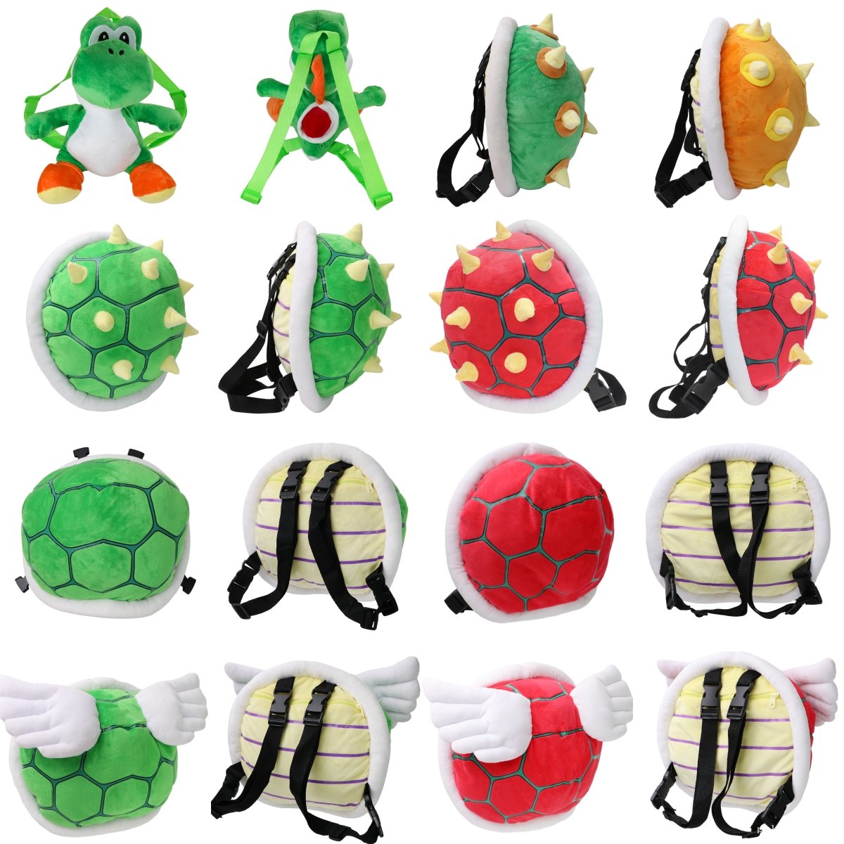 Collection Sacs à Dos Peluche Super Mario - Koopa & Yoshi