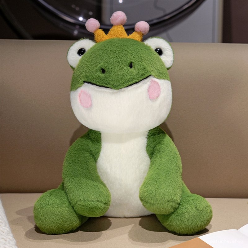 Peluche Grenouille Royale Douce | Jouet Câlin Enfant