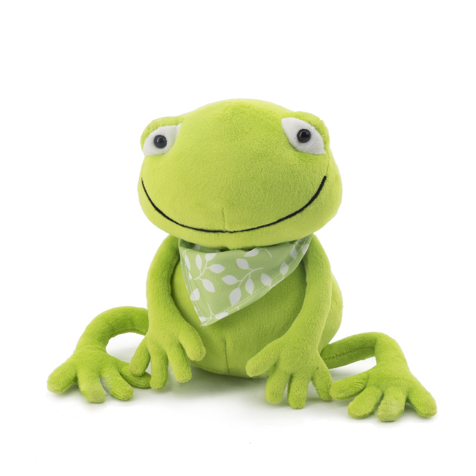 Peluche Grenouille Verte Amicale - Jouet Doux pour Enfants