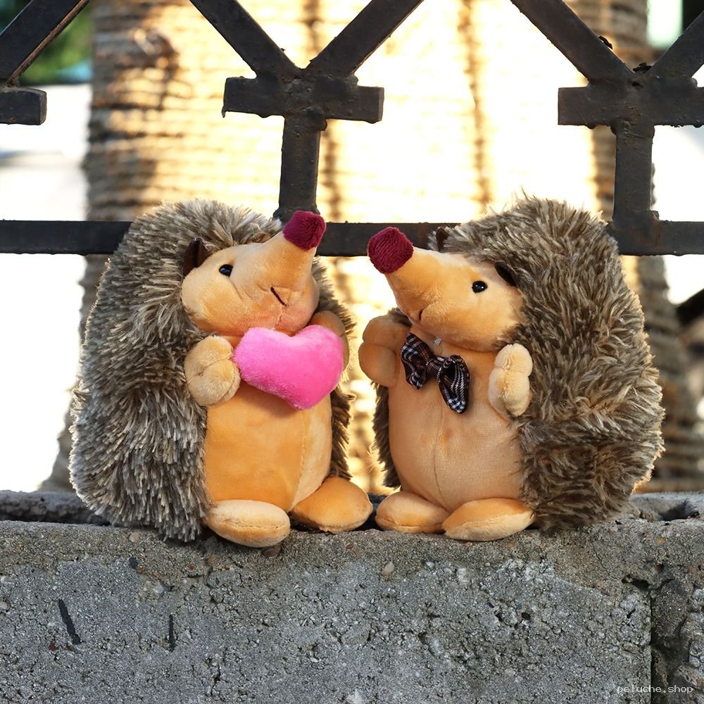 Duo Hérissons en Peluche Adorables | Cadeau Amour et Amitié