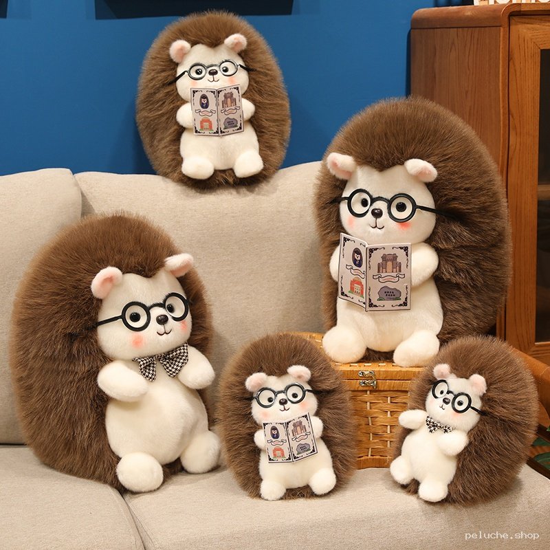 Peluche Hérisson Intelligent à Lunettes | Cadeau Unique