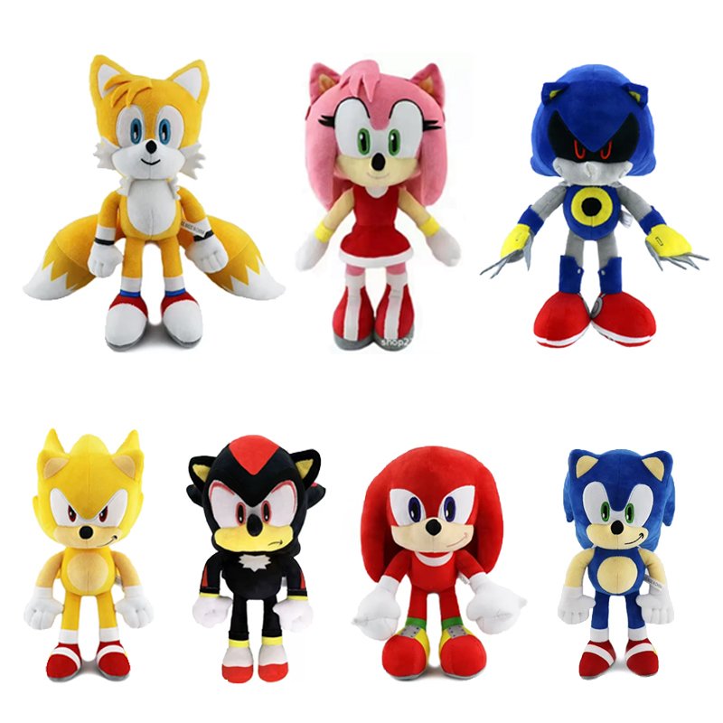 Peluche Sonic et Amis | Collection Complète Personnages Sega