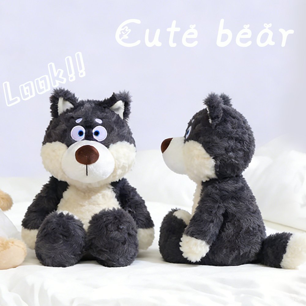 Peluche Ours Husky Doux et Mignon - Jouet Confortable Enfant