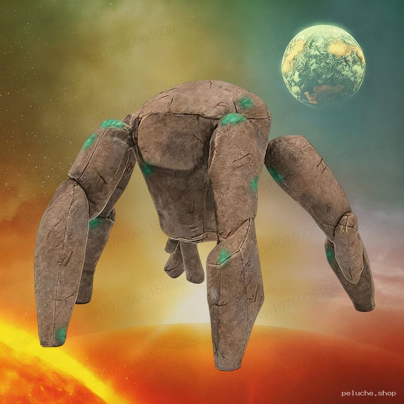Peluche Golem de Roche Géant - Créature Fantastique Unique