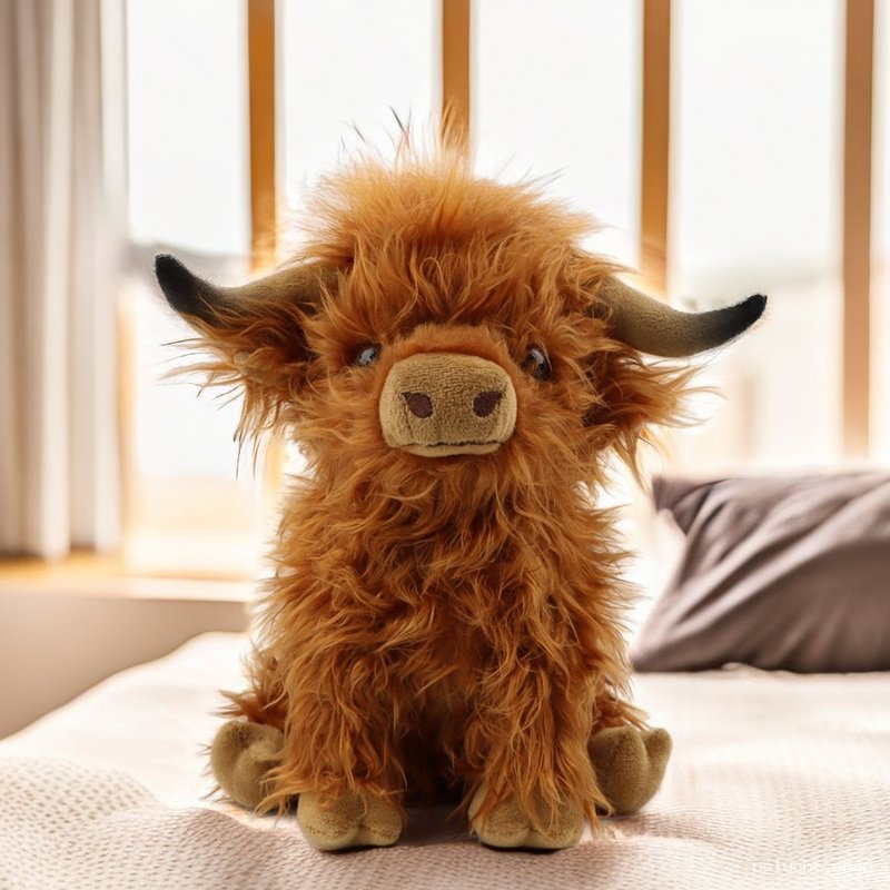 Peluche Vache Highland Douce et Mignonne | Idéal Cadeau Enfant