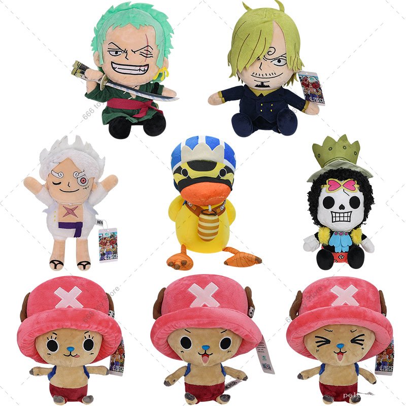 Peluches One Piece: Zoro, Sanji, Luffy Gear 5, Chopper & plus