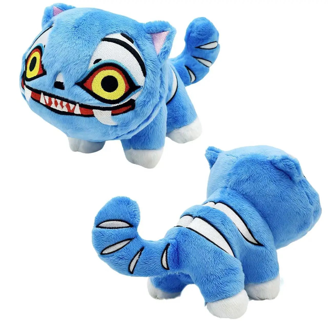 Peluche Monstre Chat Bleu - Design Unique et Doux