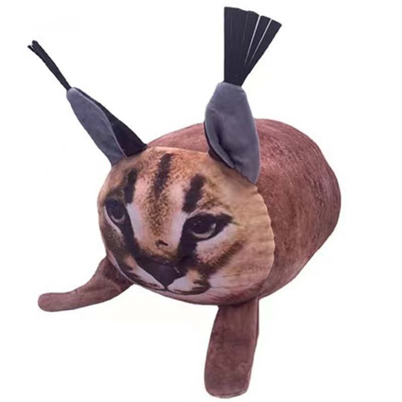 Peluche Caracal Réaliste Grand Floppa - Cadeau Enfant/Adulte