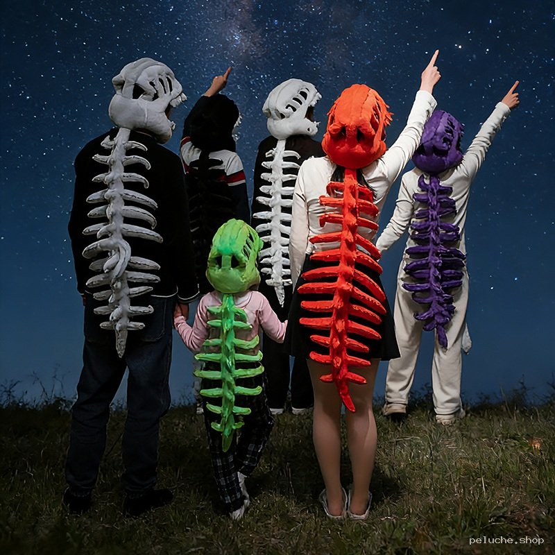 Costumes Squelette Peluche - Crânes et Colonnes Vertébrales