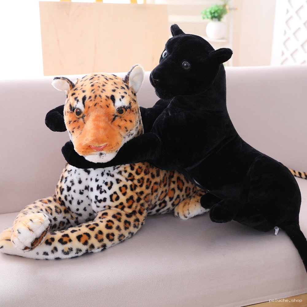 Peluches Léopard & Panthère Noire | Douceur Sauvage