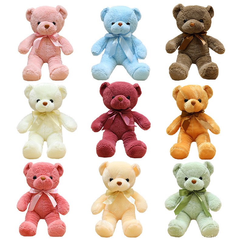 Ours en Peluche Doux Multicolores pour Enfants et Cadeaux
